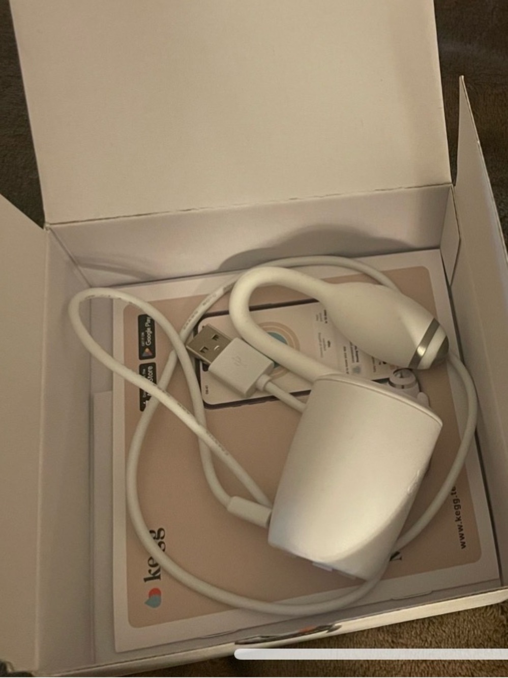 kegg Fertility Tracker & Kegel Ball - White - Picture 2 of 2